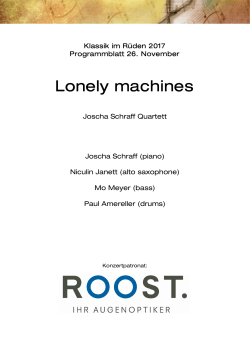 Lonely machines - Klassik im Rüden