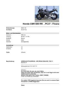 Detailansicht Honda CBR 600 RR €,€PC37