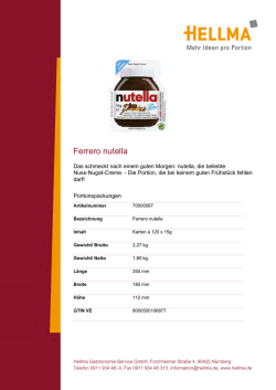 Ferrero nutella