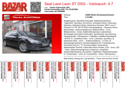 Seat Leon Leon ST DSG - Verbrauch: 4.7 l/100km CO2