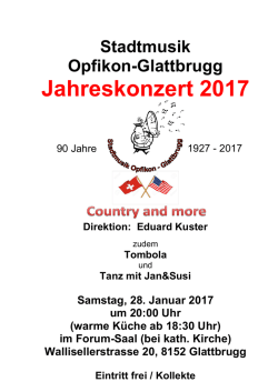 Jahreskonzert 2017 - Stadtmusik Opfikon