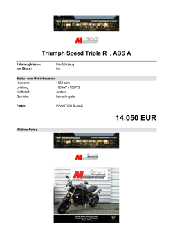 Detailansicht Triumph Speed Triple R €,€ABS A