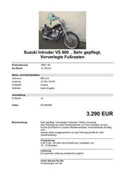 Detailansicht Suzuki Intruder VS 800 €,€Sehr gepflegt