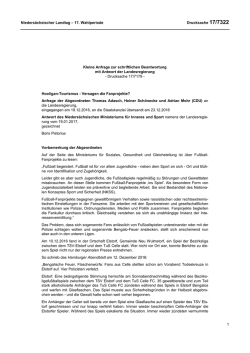 Drucksachen allgemein - Nieders&auml;chsischer Landtag