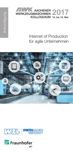 Internet of Production f&uuml;r agile Unternehmen