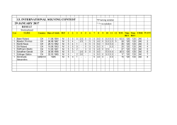 13. international solving contest 29 january 2017