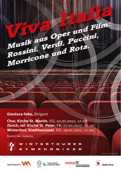 Musik aus Oper und Film: Rossini, Verdi