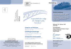 Viszeralmedizin 2017 - Dr. Falk Pharma GmbH