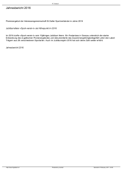 Jahresbericht 2016