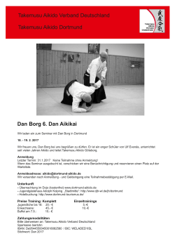 Dan Borg 6. Dan Aikikai Takemusu Aikido Verband Deutschland