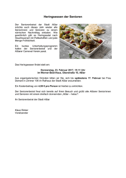 Heringsessen der Senioren