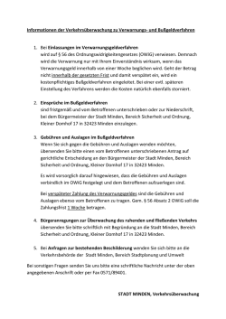 Informationen zu Verwarnungs- und