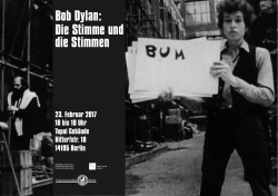 Bob Dylan: Die Stimme und die Stimmen