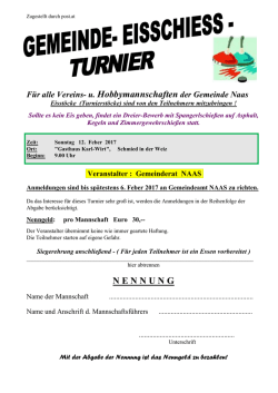 Ausschreibung