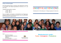 Unser Klassensong 2017 - Regierungspräsidium Karlsruhe