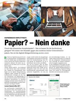 PC Magazin 2/2017 – lexoffice Testsieger