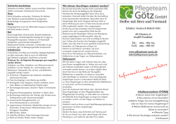 Informationsbrosch&uuml;re Sturz