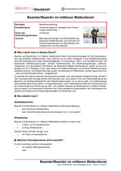 Beamt(er/in) - Wetterdienst (mittlerer Dienst) ( PDF )