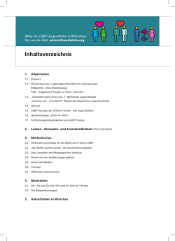 Inhaltsverzeichnis