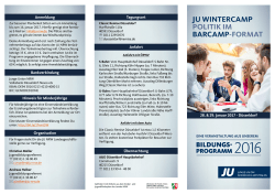 Einladung JU WinterCamp 2017