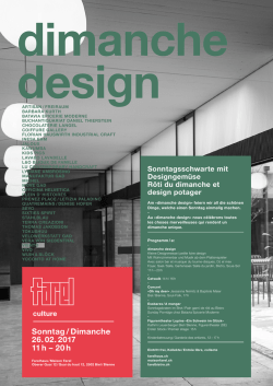 Programm dimanche design