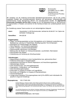 Hausarbeiter - Landeshauptstadt Potsdam