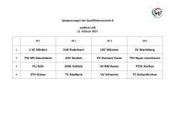 1.VC Minden VoR Paderborn USC Münster SV Wachtberg TSC MS