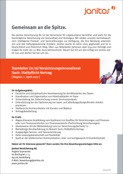 Dieses Stellenangebot als PDF anzeigen.