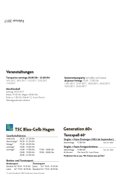 TSC Blau-Gelb Hagen Generation 60+