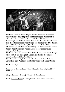 103 Ohm - Livemusik Düsseldorf Kneipentour
