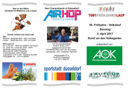 Informationen Fr&uuml;hjahrslauf - Turngemeinde von 1881 eV D&uuml;sseldorf