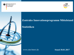 Gesamtstatistik  - Zentrales Innovationsprogramm Mittelstand