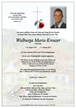 Walburga Maria Kreuzer
