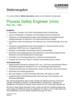 Process Safety Engineer (m/w)