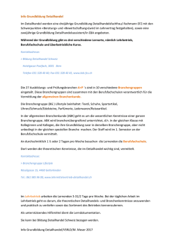 Info Grundbildung Detailhandel Branche Lederwaren