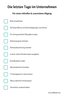 jobwechsel-checkliste
