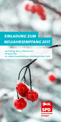 einladung zum neujahrsempfang 2017