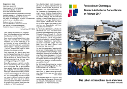 Februar 2017 - römisch katholische Kirchgemeinde Langenthal