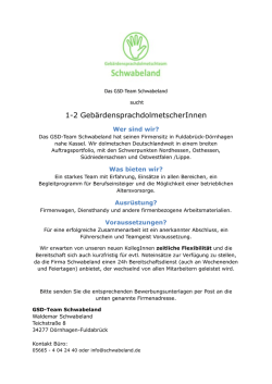 GSD B&uuml;ro Schwabeland_Stellengesuch 2015
