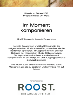 Im Moment komponieren