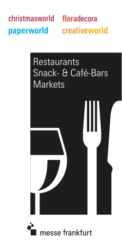Café-Bars und Shops auf dem Messegelände (PDF