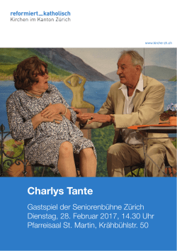 Charlys Tante - Grossen Kirche Fluntern