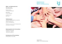 Information M&uuml;tter- und V&auml;terberatung Rapperswil
