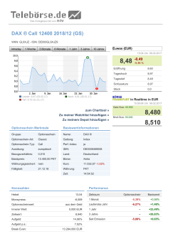DAX &reg; Call 12400 2018/12 (GS)