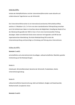 Inhalt des WPFs - AHS Bruck an der Mur