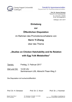 "Studies on Chicken Hatchability and Its Relation with Egg Yolk