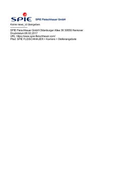 Jobangebot: Informations-, Sicherheits-, Medien