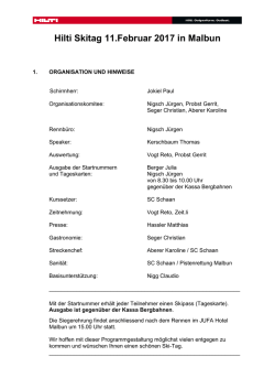 Hilti Skitag 11.Februar 2017 in Malbun