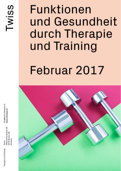 Funktionen und Gesundheit durch Therapie und Training