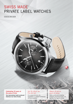 SWISS MADE PRIVATE LABEL WATCHES